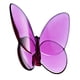 thumbnail image 3 of Figura de mariposa voladora, figura de mariposa de cristal, estatua de animal coleccionable Rosa, 3 of 6