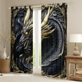 thumbnail image 2 of Erosebridal Wildlife Dragon Curtains and Drapes (52Wx84L),Magic Animal 30%-50% Blackout Curtains Set of 2 (52Wx84L),Room Decorative, 2 of 5