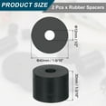thumbnail image 2 of 2Pack Thick Rubber Spacer, 1-9/16 Inch OD x 1/2 Inch ID x 1-3/16 Inch Thickness, 2 of 6