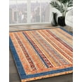 thumbnail image 3 of Ahgly Company Machine Washable Indoor Rectangle Abstract Brown Sugar Brown Area Rugs, 6' x 9', 3 of 7