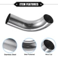 thumbnail image 4 of Unique Bargains 2pcs Bend Elbow Pipe Tube 1.26" OD 4.33" 2.95" Leg Length 90 Degree Exhaust Pipe Air Intake Tube for Car, 4 of 6