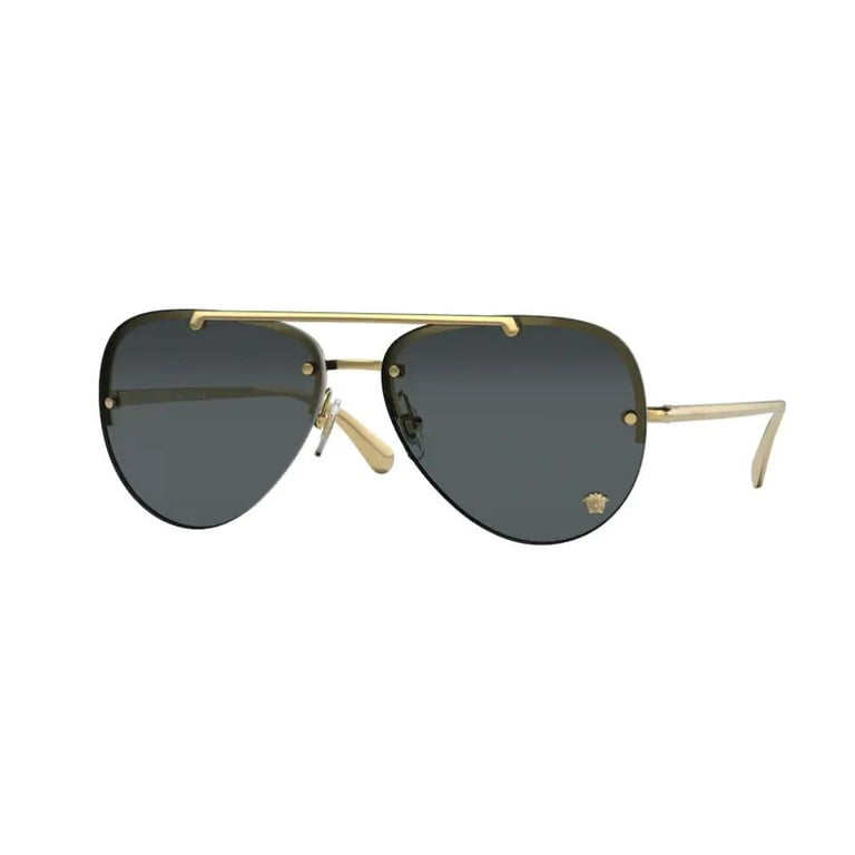 Versace, Sunglasses, 60mm Gold Dark Grey Lens, Women  display picture 1