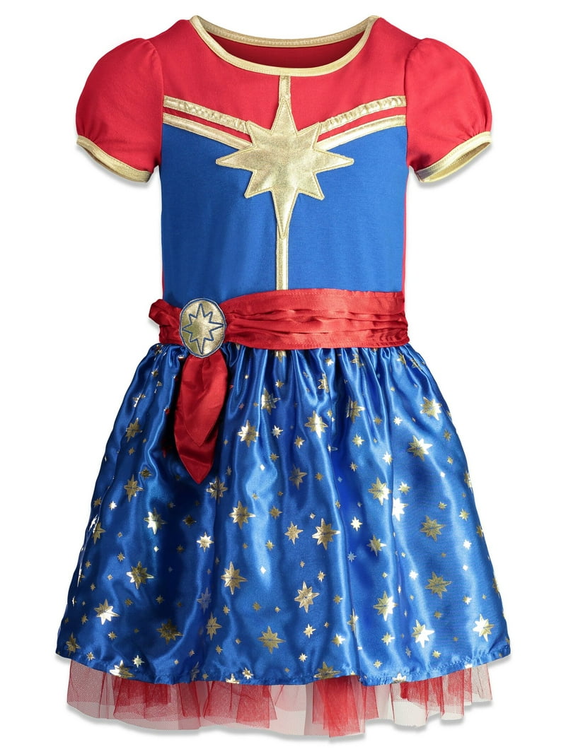 Marvel Avengers Captain Little Girls Tulle Dress and Headband Toddler to Big Kid - Walmart.com Marvel Avengers Captain Little Girls Tulle Dress and Headband Toddler to Big Kid - Walmart.com