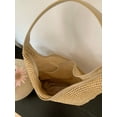 thumbnail image 6 of Fashion Design Women's Straw Tote Shoulder Bags Female Woven Commuter Bag Summer Vacation Bucket Bag Seaside Knitted Handbags, 6 of 6