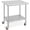 2-Layer with Casters, variant on Sunvasagoo Commercial Stainless Steel Work Table, NSF Certified, Adjustable Shelf, Silver Finish