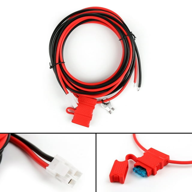 5Pcs 12V DC Power Cable Cord For Hytera HYT MD780 MD650 Radio 3m Mobile Radio