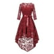 thumbnail image 4 of Lucakuins Vestido de fiesta de cóctel alto y bajo con encaje floral para mujer Vestidos de noche para baile de graduación Lucakuins moda, 4 of 7