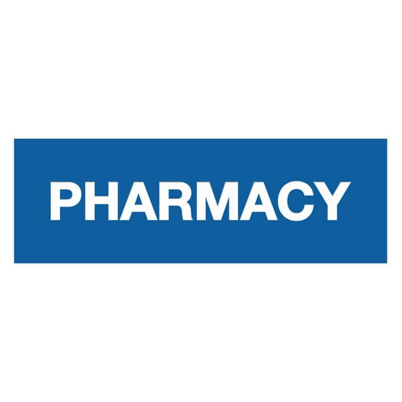 Basic Pharmacy Sign (Blue) - Medium