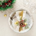 thumbnail image 6 of Virelaxpo Disposable Christmas Themed Paper Plates with Santa and Elk Designs, 10-Pack for Party Dining and Holiday Celebrations, 6 of 6