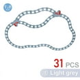thumbnail image 1 of Big Size Building Block Train Tracks Traffic Straight Track Rail Bridge DuploLG Accessories Bricks Educate Toys For Children Gif QH-31PCS, 1 of 6