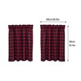 thumbnail image 3 of Curtain Valance Curtains Window Drapery Bathroom Kitchen Home Decoration Simple Fashion Weave Lattice Plaid, 3 of 5