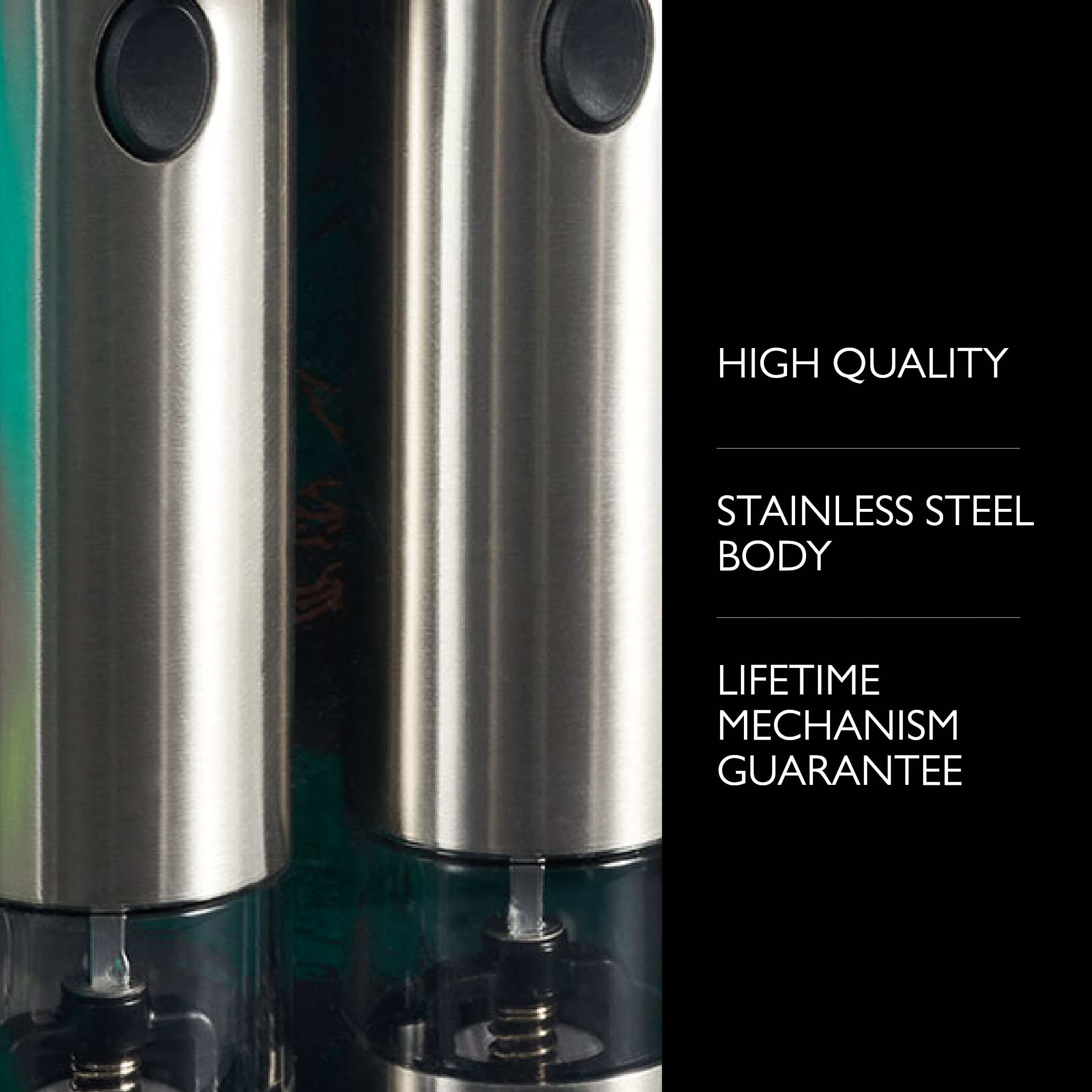 Electric Pepper Mill Stainless Steel Set – DLUX goods