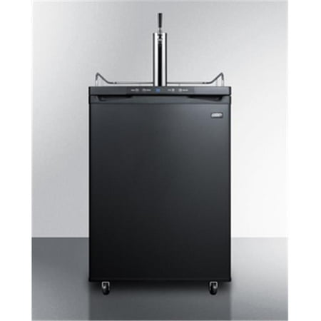 Cold brew coffee dispenser in black  with a complete stainless steel tap kit and nitrogen tank included