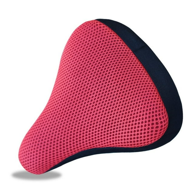 Housse de Selle de Vélo Confortable Douce et Respirante Rouge