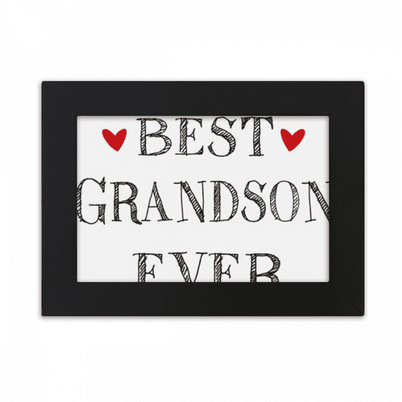 Best grandson ever Quote Relatives Desktop Photo Frame Ornaments Picture Art Painting