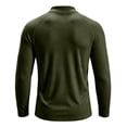 thumbnail image 4 of Nestiefly Mens Thermal Long Sleeve Undershirt Base Layer Long Shirts | Warm Lightweight Soft Fleece Lined Crew Beck Shirts Workout Top Army Green XL, 4 of 8