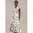 thumbnail image 3 of Vestido Bellabarnetten Slaia con estampado de lunares y solapa sin mangas, 3 of 6