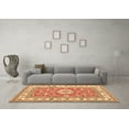 thumbnail image 3 of Ahgly Company Indoor Rectangle Geometric Brown Traditional Area Rugs, 2' x 5', 3 of 4