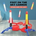 thumbnail image 4 of LWBDD Toy Rocket Launcher for Kids, 3 Foam Rockets Shoots up to 100ft, Fun Backyard Games Outdoor, 4 of 7