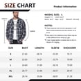 thumbnail image 5 of Iceglad Mens Brushed-flannel check shirt Plaid Shirt Long Sleeve Button Down Casual Buffalo Check Shirt Soft Lightweight Shacket Jacket for Men Fall Winter with Pockets, 5 of 8