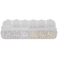 thumbnail image 1 of Round Shape Faux Pearl Beads No Hole Artificial ABS Beads Clothing Jewelry DIY AccessoriesType 4 (320Pcs), 1 of 4