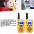 thumbnail image 4 of 2pcs Children Walkie Talkie Portable LCD Display Walkie Talkie Birthday New Year GiftYellow, 4 of 4