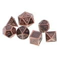 thumbnail image 2 of Dados poliédricos de metal de 7 piezas D4 D20 para juego de mazmorras y dragones \ u0026 Cup # 9 Zulema Dados poliédricos, 2 of 8
