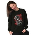 thumbnail image 5 of United We Stand American Skateboarder Plus Size Long Sleeve Graphic Tee Shirt Brisco Brands 3X, 5 of 6