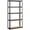 Black, variant on Yaheetech 5 Tiers Adjustable Metal Storage Shelving Boltless Display Racks, Black