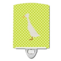 Caroline's Treasures BB7685CNL Bali Duck Green Ceramic Night Light, 6x4x3", multicolor