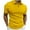 Yellow, variant on WREESH Men's Solid Short Sleeve Button-Down Casual T-Shirt with Collar a Stylish Solid Color Shirt for Daily Wear Red
