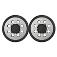 thumbnail image 1 of 2 Bases+respaldo De Velcro Para Lijadora Malubero, Negro Plata, 1 of 5