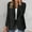 Black, variant on Women's Button-Down Cardigan Blazer, Solid Long-Sleeve Jacket, Smart-Casual Office & Dinner , Button-Front Blazer Cardigan, Solid Office Jacket, Casual Suit White S