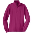 thumbnail image 1 of Mafoose Women's 1/4 Zip Sweatshirt Pink Rush Large, 1 of 3