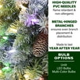 thumbnail image 5 of Fraser Hill Farm 48" Frosted Pine Wreath Door Hanging with Pinecones with Multi-Color LED Lightning, 5 of 7