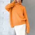 thumbnail image 4 of Sweaters for Women 2025 Lightweight Long Sleeve Turtleneck Knit Sweater Jumper Top Womens Pullover Sweaters, 4 of 7
