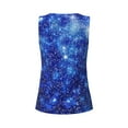 thumbnail image 5 of Picia Blurred Star Snow Christmas Pattern Women's Workout Tank Top,Breathable Activewear,Slim Fit Athletic Top,Versatile Workout Moisture-wicking top-, 5 of 9