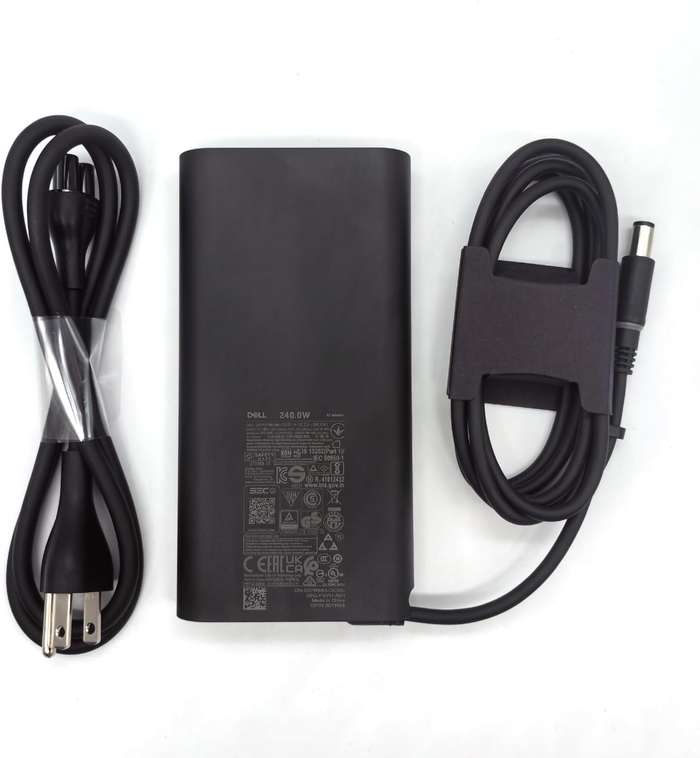 Dell Laptop Charger 240W Watt Barrel 7.4mm tip GAN AC Power Adapter,Alienware M15 R7 X16 X17 R2 X15 R2 M17 R5 Charger, Black, LA240PM200