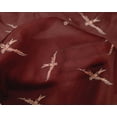 thumbnail image 4 of oneOone Silk Tabby Fabric Bird Block Printed Craft Fabric BTY 42 Inch Wide, 4 of 4