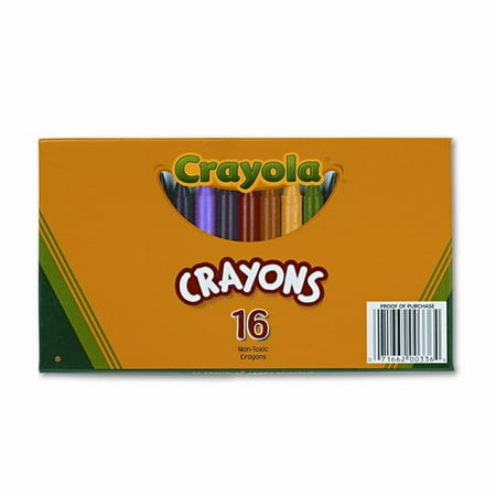 Crayola Large Size Classic Crayons, 16 count and colors