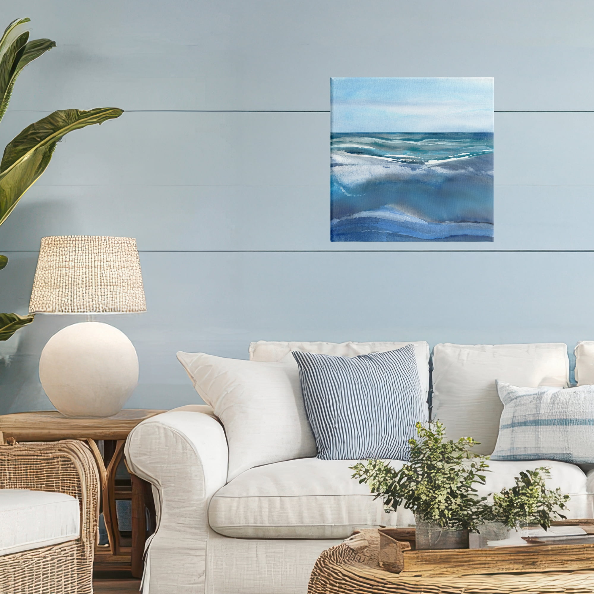 Stupell Industries Calm Seas under Soft Sky Canvas Wall Art, design by Susan Jill