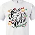 thumbnail image 4 of Inktastic Jesus is the Reason for the Season Christmas Bells and Stars T-Shirt, 4 of 5