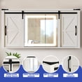 thumbnail image 6 of ModFusion 47" Medicine Cabinet with LED Lights Mirror, Bathroom Wall Storage with Doors and Adjustable Shelf Freestanding, White, 6 of 9