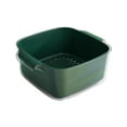 thumbnail image 4 of Cesta para escurrir frutas de cocina Colador de cocina Recipiente para lavar verduras Escurridor de platos Verde oscuro, 4 of 9