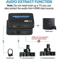 thumbnail image 4 of HDMI Audio Extractor Support 4K 60Hz HDMI Audio Converter Adapter Splitter Extractor, 4 of 7