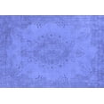 thumbnail image 1 of Ahgly Company Machine Washable Indoor Rectangle Oriental Blue Industrial Area Rugs, 2' x 5', 1 of 4