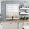 thumbnail image 6 of Half Window Curtains 24 Inches Long, Beige Brown Ombre Window Treatment Curtain Drapes, Modern Abstract Art Gradient Aesthetics Short Curtains Tiers for Kitchen Over Sink, 27.5"x24", 2 Panels, 6 of 7