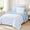 Light Blue-Twin/Twin XL, variant on Pink Queen Size 3 Piece Floral Shabby Chic Coquette Bedding Comforter Set