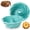 Green, variant on SaKaguro Silicone Fluted Pans, 2Pcs Non-stick Bundt Pan Baking Molds, 9.5 inch (Green&Pink)