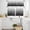 Black, variant on Red Geometric Kitchen Curtains Sets for Windows 24 Inch Length, Modern White Stripe Abstract Distortion Art Rod Pocket Window Treatments Tier Curtains and Valances Set for Bedroom/Bathroom